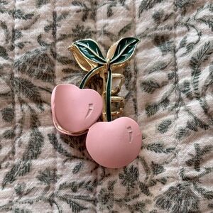 Pink Cherry Claw Clip
